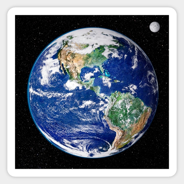 Earth from space, satellite image (C001/1764) Sticker by SciencePhoto